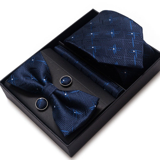 Sparkle Star Galaxy Space Necktie Set / Pocket Square Tie Bowtie Cufflinks Set / Wedding Tie / Tie Clips / Gift for him Mens Groomsmen Gift